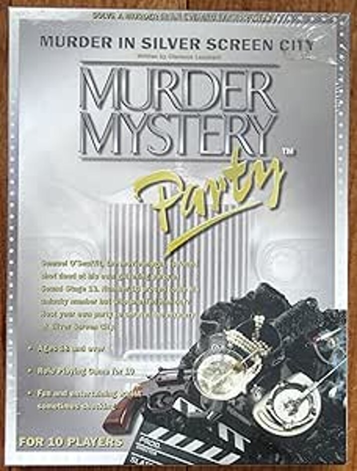 Murder In Silver Screen City Murder Mystery Party For 10 Players.