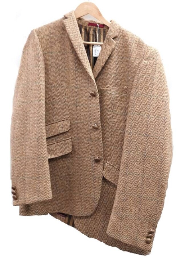 Shetland Firecom Shetland Firecom Mens Jacket Brown Check Size: S