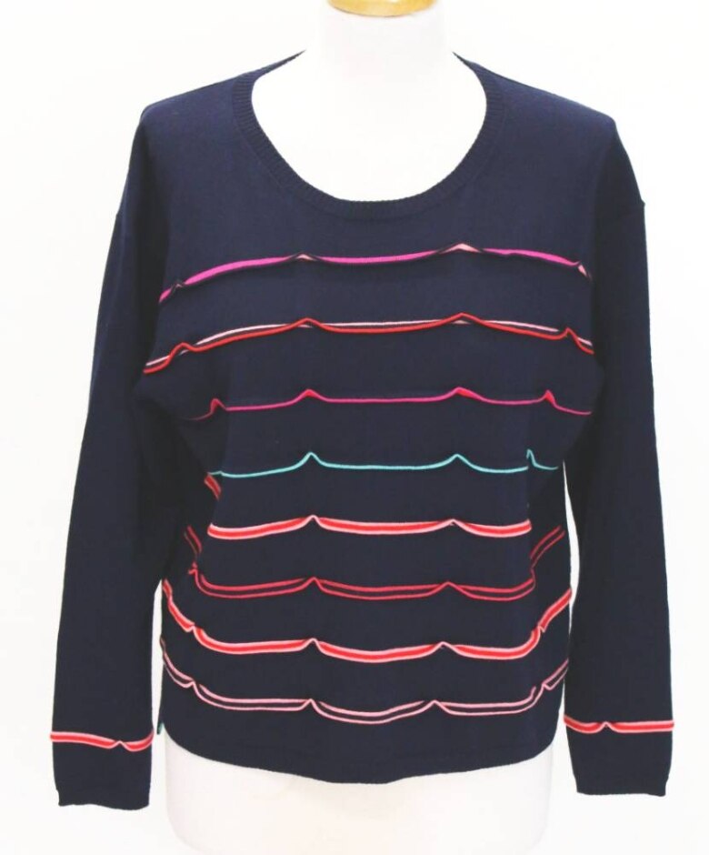 Paul Smith As New 100% Wool Y2k Jumper Navy Blue Size: S