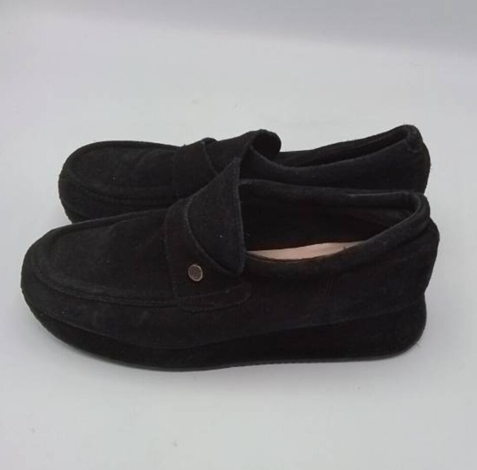 Russell & Bromley Womens Loafer Suede 'black' Size 6