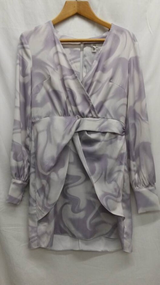 River Island Dress Lilac/white Size: 10