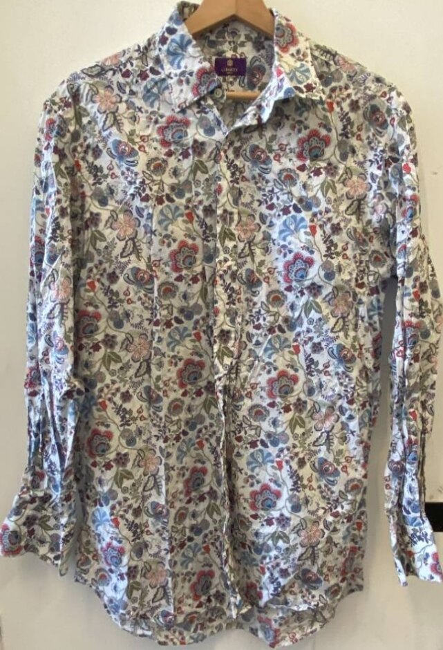 Liberty London Long Sleeved Patterned Shirt Multi Coloured Size: M
