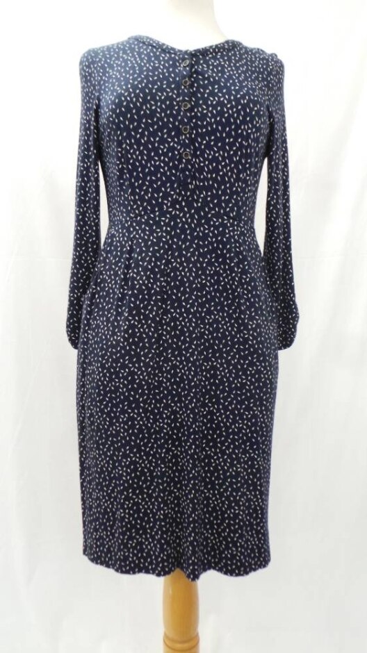 White Stuff Jersey Dress Blue Size: 8