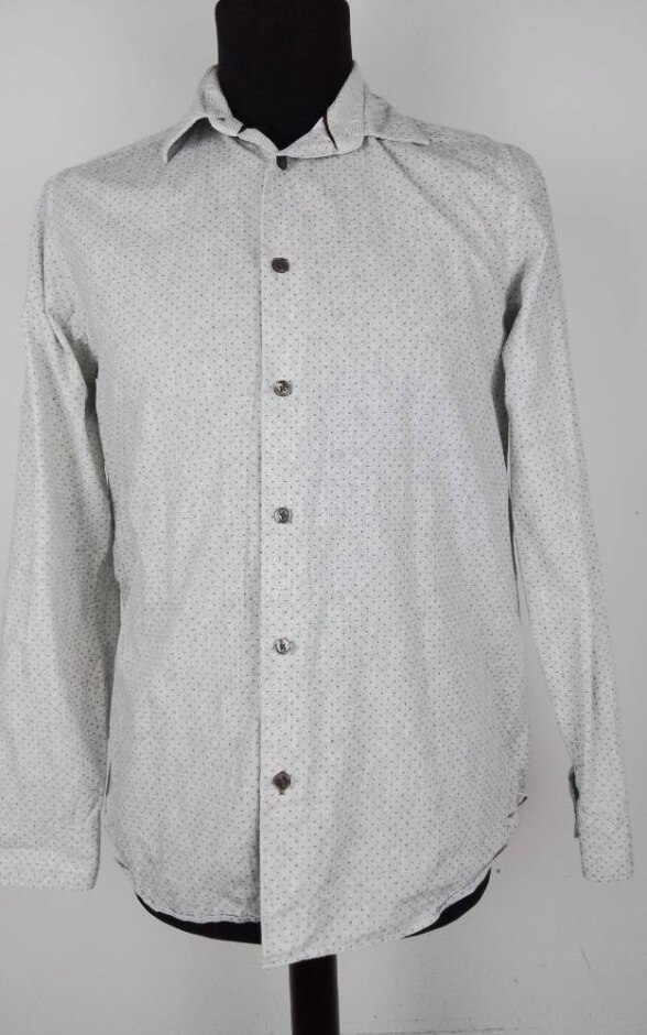 Ted Baker London Shirt Grey Dots Size: L