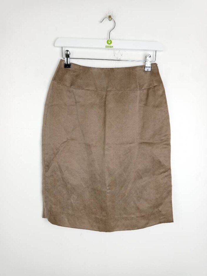 Paul Costelloe Women's Soft Touch A-line Mini Skirt Brown Mix Size: 10