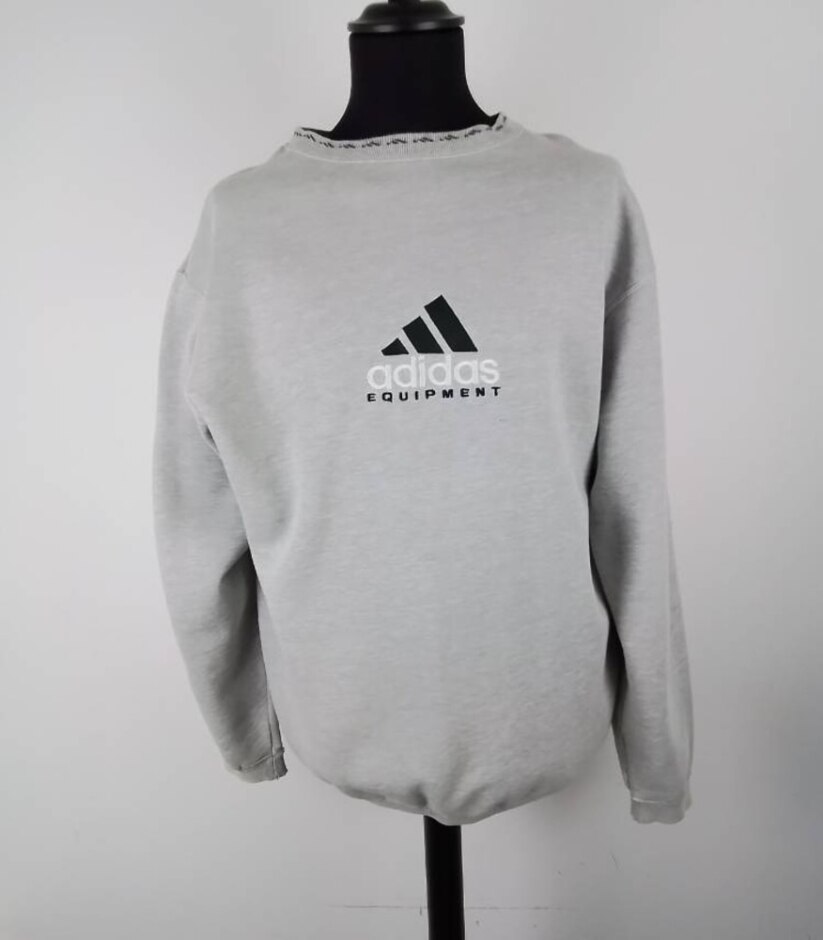 Adidas Equipment 90's Vintage Sweatshirt Grey Size: Xxl