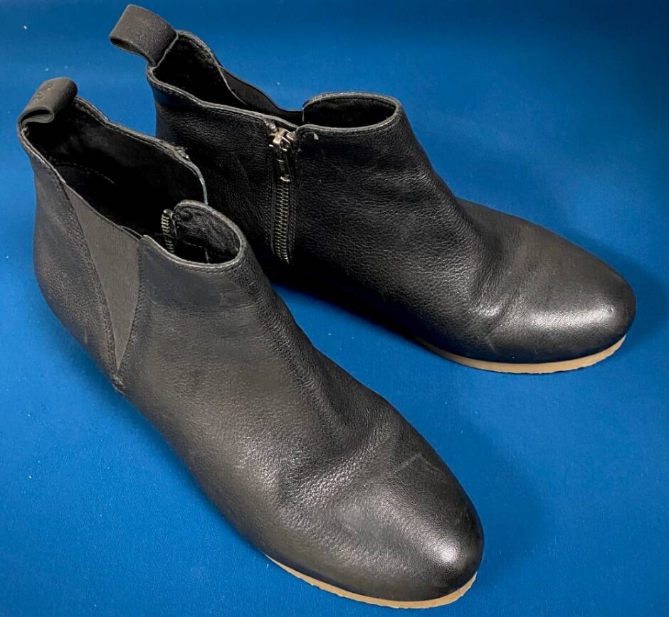 White Stuff Women’s Black Soft Leather Wedge Boots. Uk Size 7.