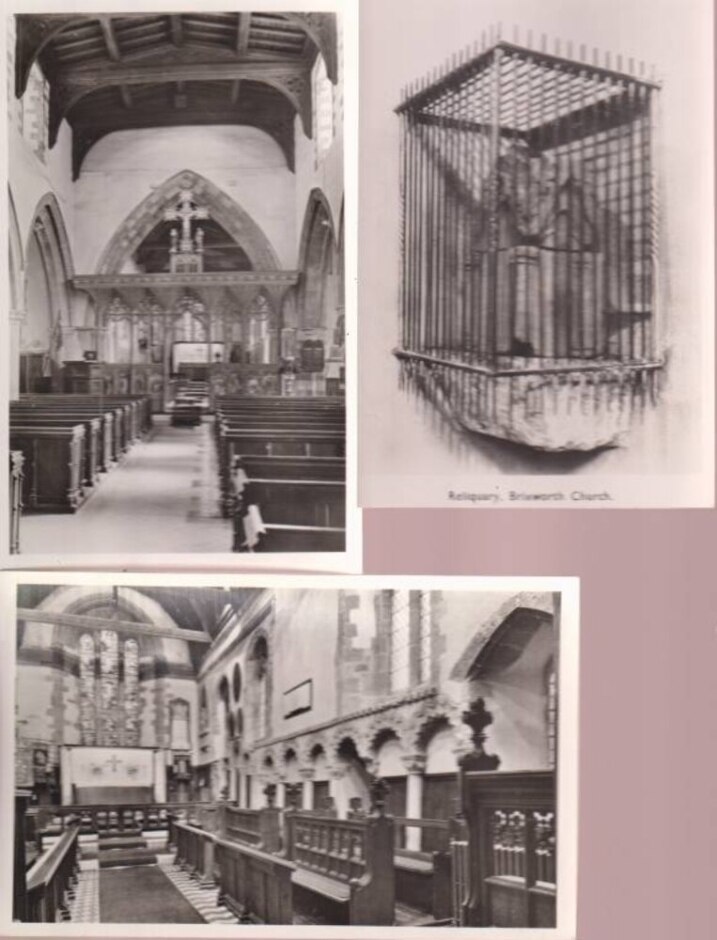 Northamptonshire Churches 8 Postcards  Guide