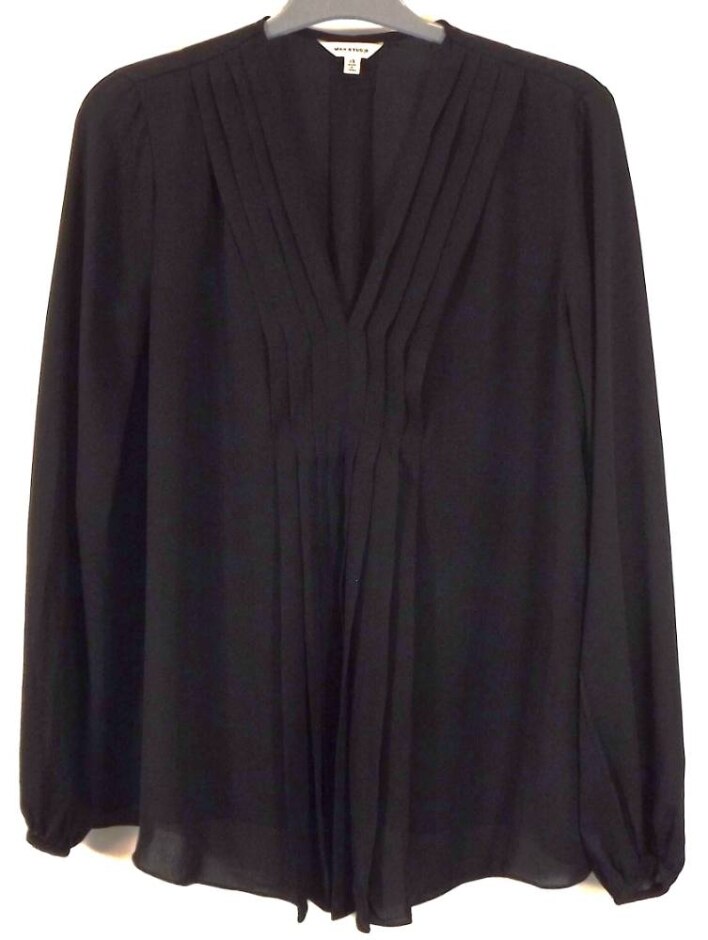 Max Studio Ladies Tunic Top Black Size: Xs