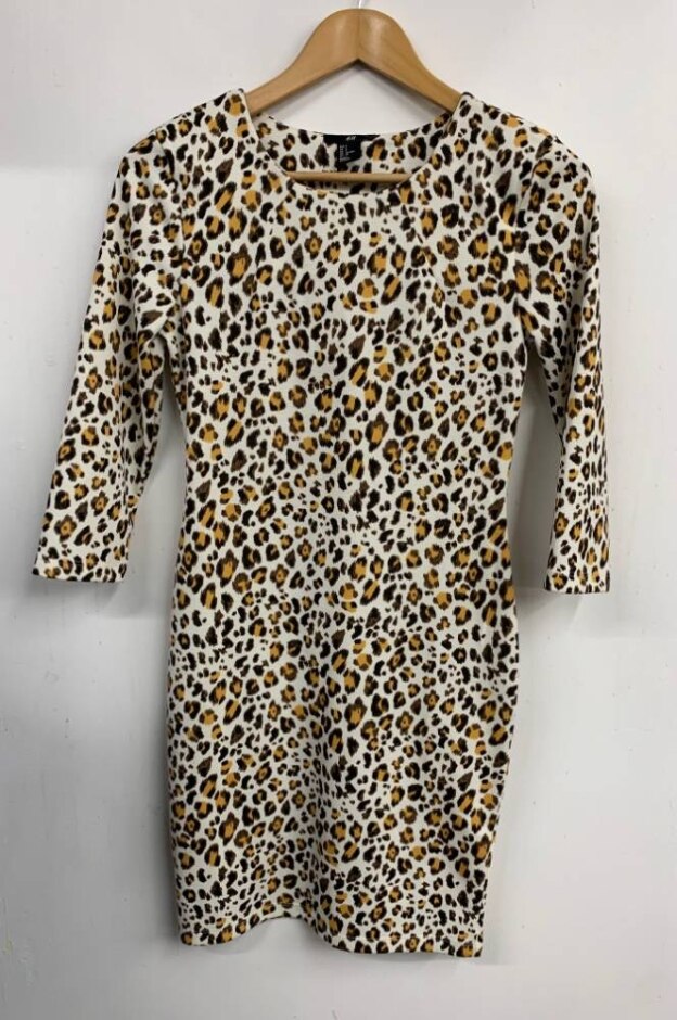 H&m Bodycon Dress Leopard Print Size: S