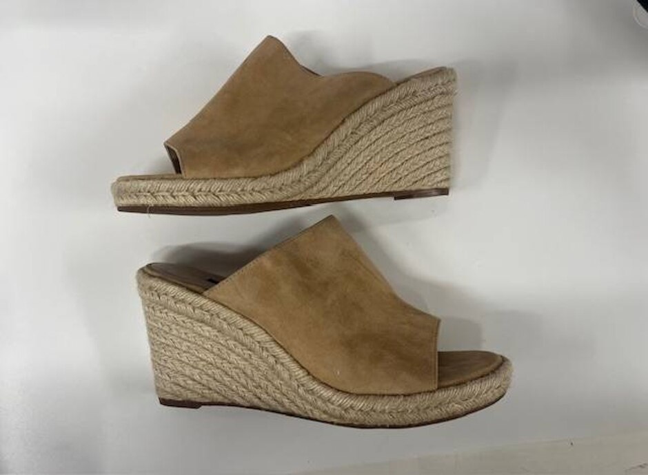 Stuart Weitzman Wedge Sandal Peep-toe Espadrille Slide