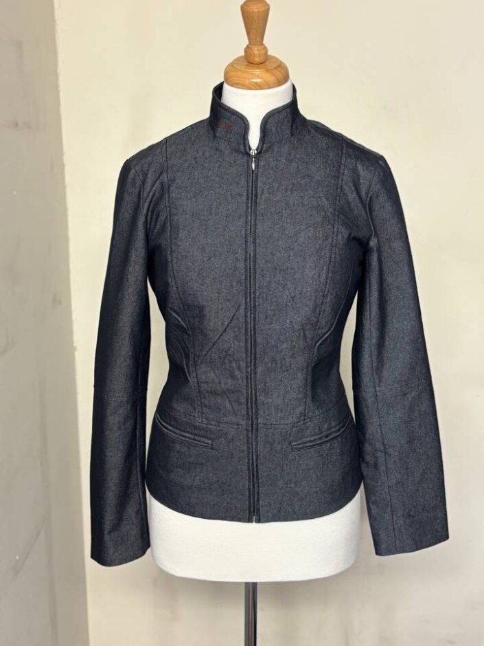 Next Women Jacket Navy Blue Navy Blue Size: S