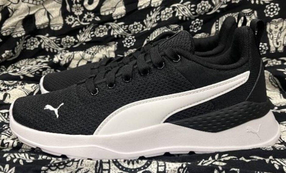 Puma Kids' Anzarun Lite Trainers, Black/white
