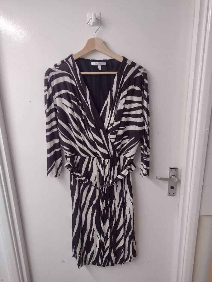 Maxmara Dress Black And White Size: 20