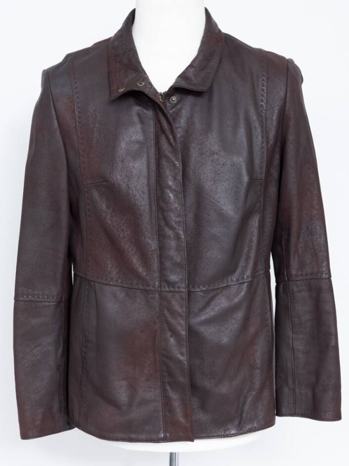 Lakeland Leather Jacket Dark Brown Size: 16