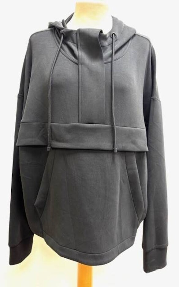 Oysho Sports Hoodie Black Size: S