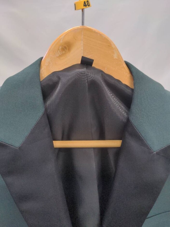 M&s Dinner Jacket Green Size: 40" Chest