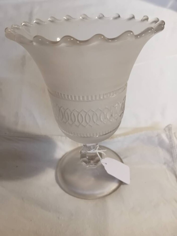 Decorative Frosted Glass Vase
