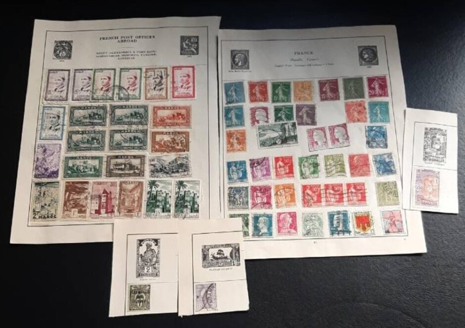 Late 1800s And Early 1900s Cancelled Stamps - France And Germany