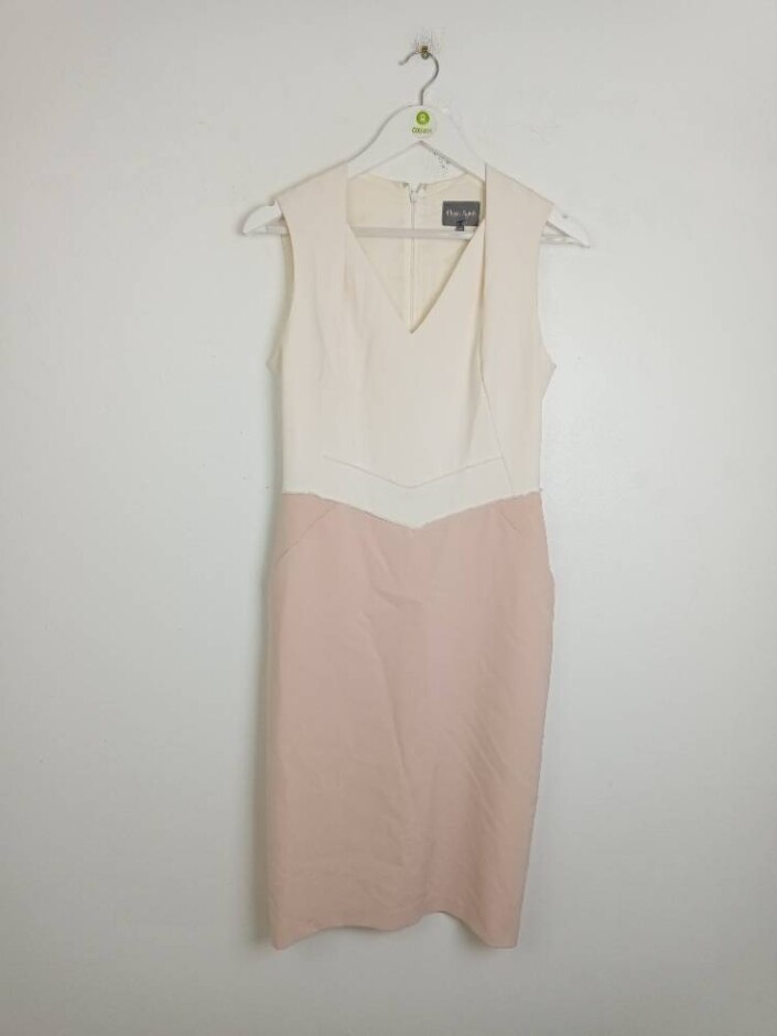 Phase Eight Women's Mila Fringe Sleeveless Shift Dress Pink Mix Size: 10
