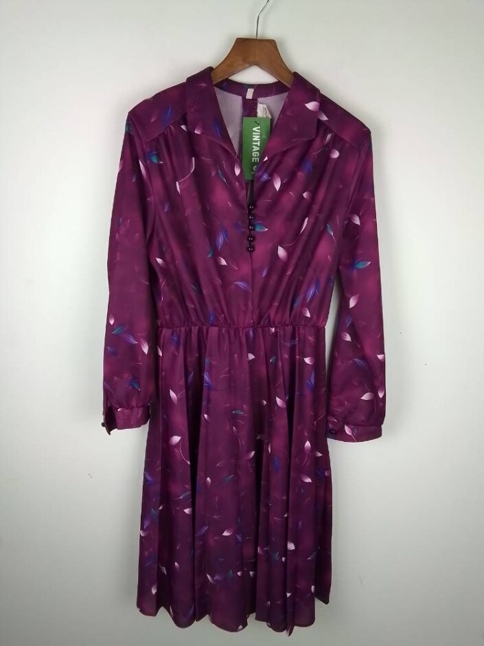 Gernoff Long Sleeve Dress Burgandy Size: 20