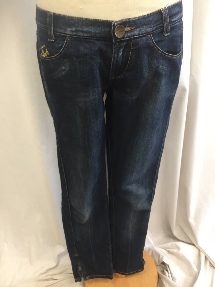 Killah Rag Flake Low Waisted Jeans Blue Size: 32