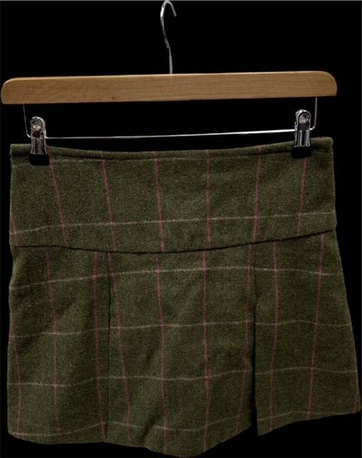 Love Life In Rydale Wool Skirt With Pleats  Green Size: 10