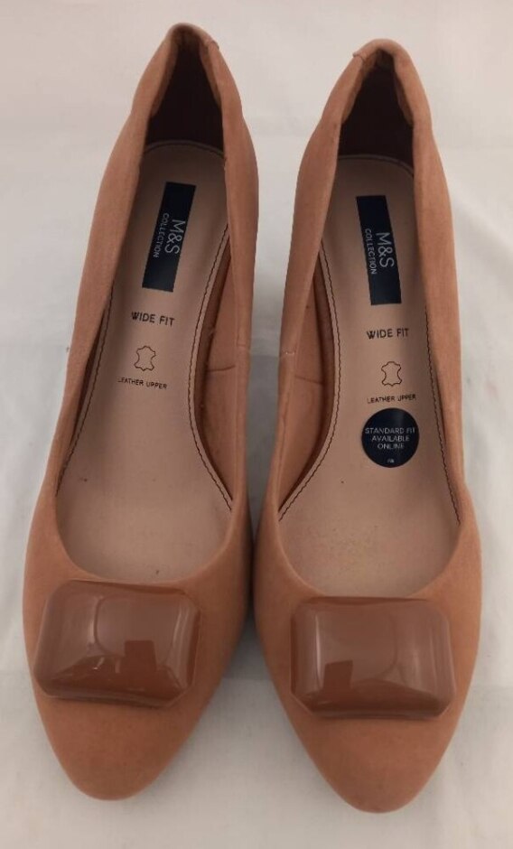M & S Beige Leather Shoes