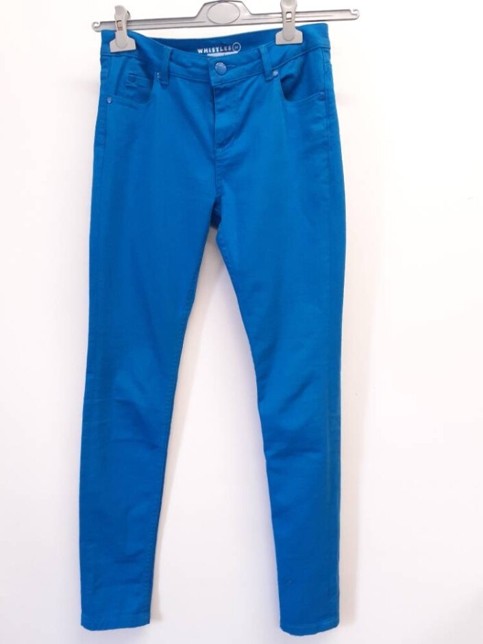 Whistles Cotton Jeans W26/l28 In Blue Size: 6
