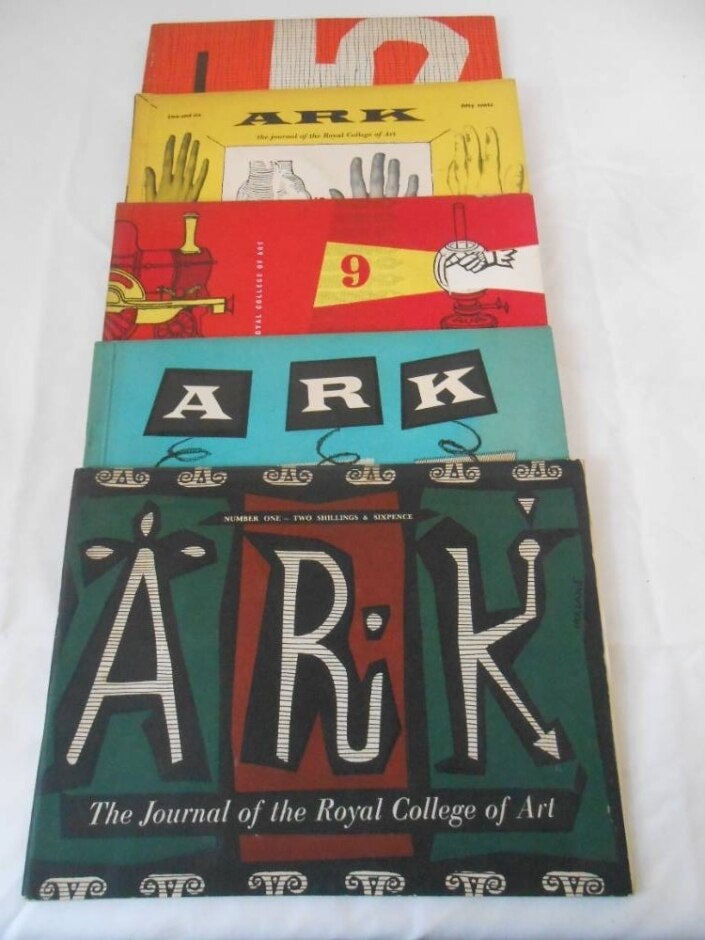 Ark Magazine. The Journal Of The Royal College Of Art, 1950-1956 - Volumes 1-9-10–11-15.