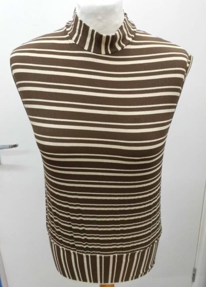 Gianfranco Ferre Jeans Sleeveless/shell Top, Y2k Brown Gold Size: M