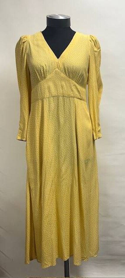 Cath Kidston Scattered Spot Tea Dress Yellow Size: 6