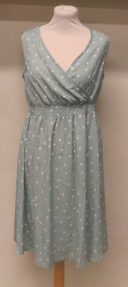 New Look Maternity Dress Mint/white Size: 12