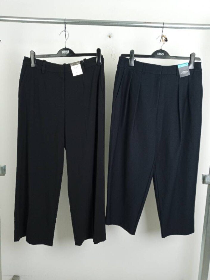 M&s Short  2pcs Tailored Pants Bundle Black Size: 14