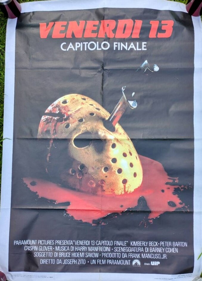 Friday The 13th: Final Chapter (1984) Rare Original Italian Two Sheet Poster *ex-shop New Stock*