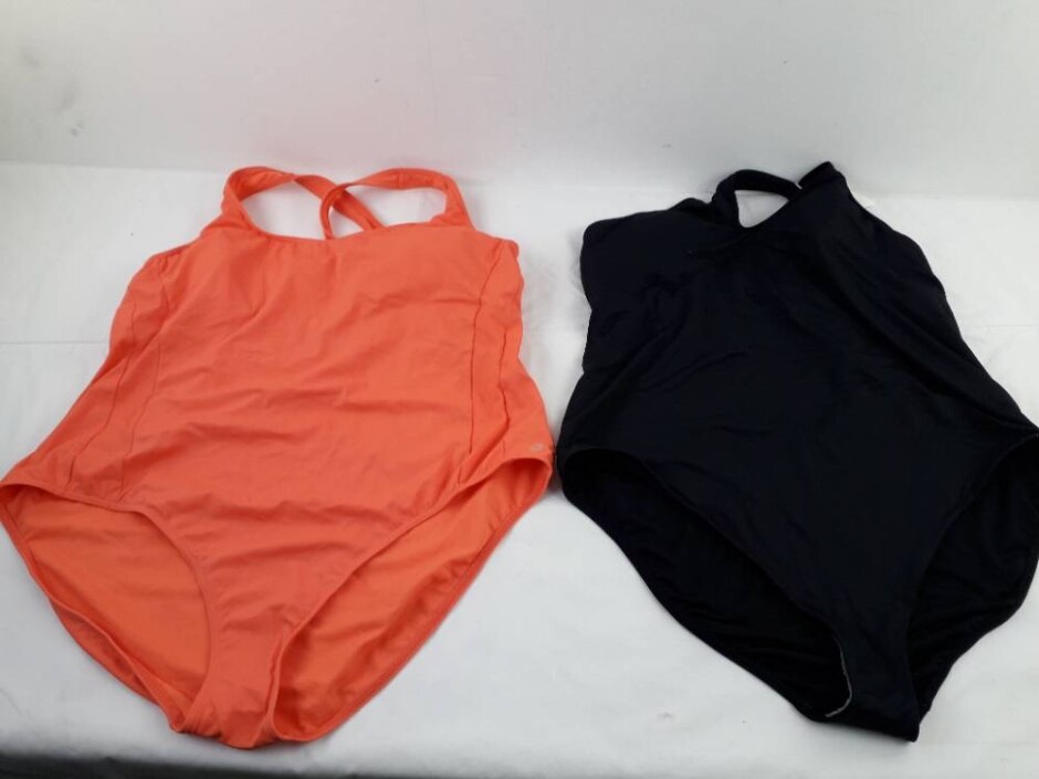 M&s Good Move Women's Swimsuit 2xbundle Black/coral Size: 24
