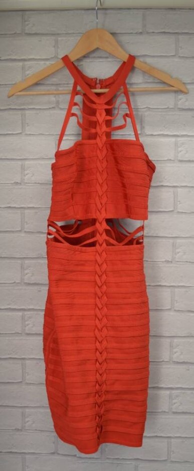 Wow Couture  Bandage Dress  Red  Size: M