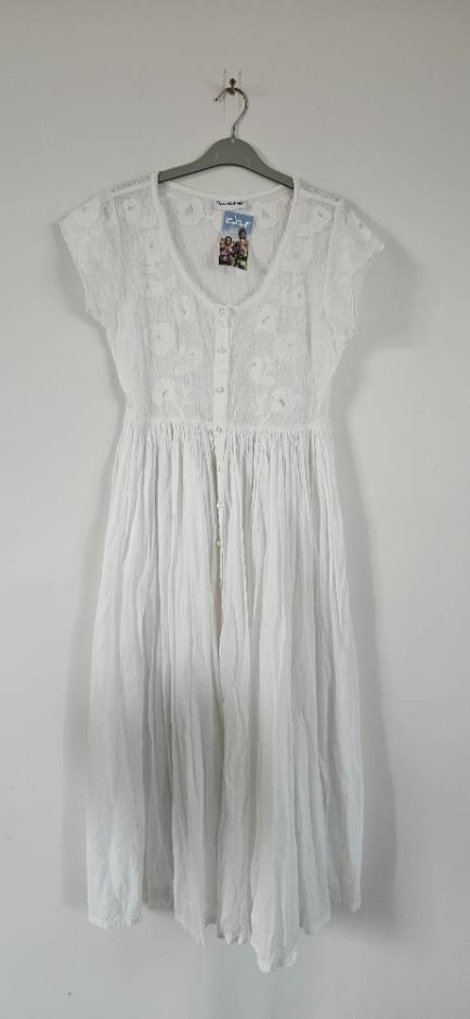 Women's Miss Selfridge Cotton Dress White Size: 10