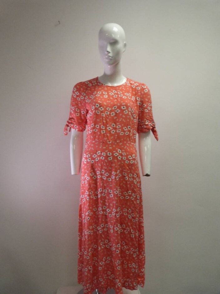 Finery Short Sleeve Dress Pink Size: 12