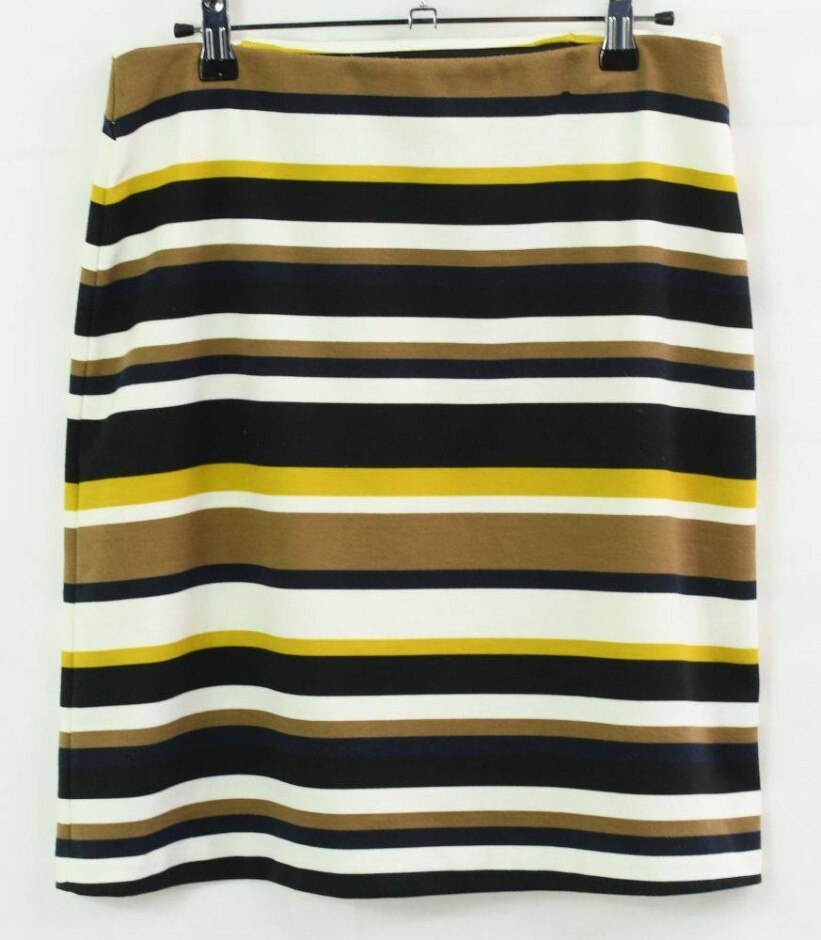 M&s Collection Striped Skirt Multi-coloured Size: 10