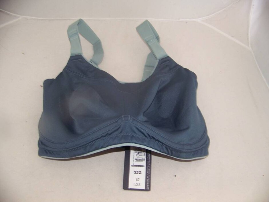 M&s Marks & Spencer Good Move Bra Blue Size: 32d