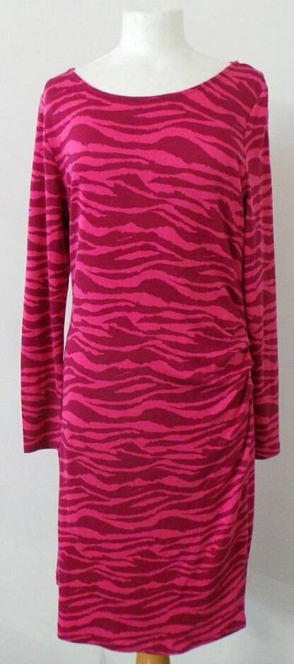 Kettlewell Jersey Midi Dress Red Mix  Size: L