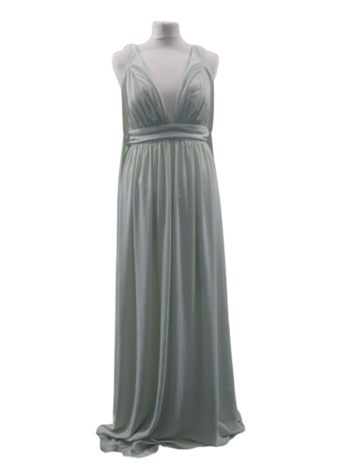 Asos Light Green Long Dress Light Green Size: 12
