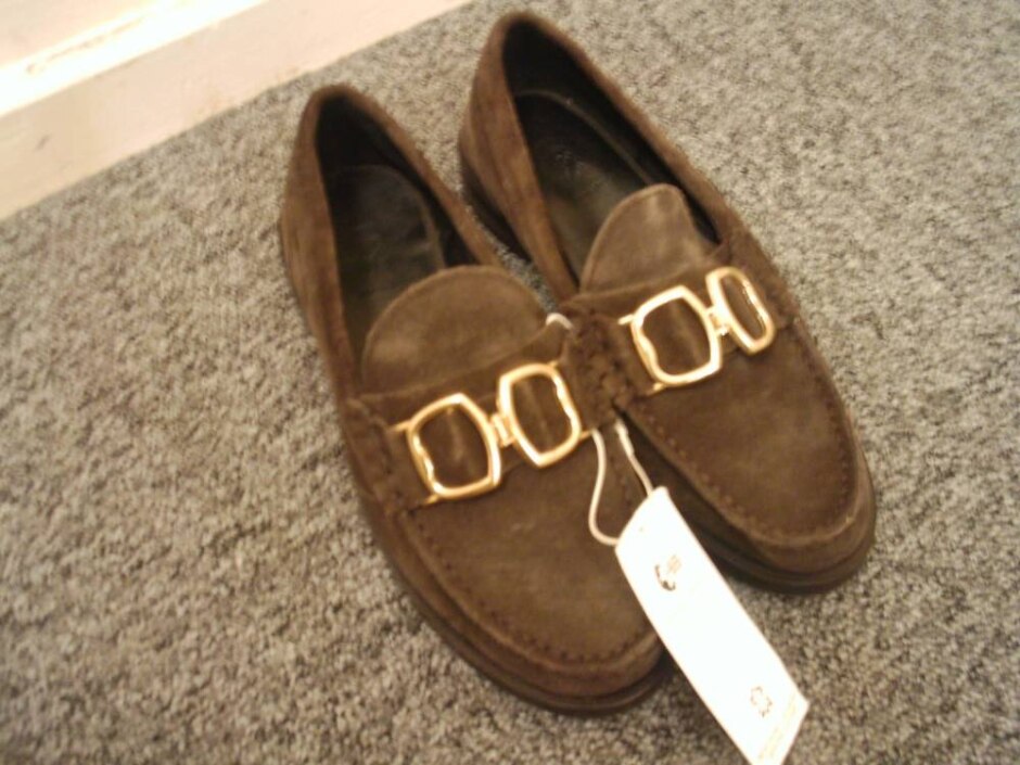 Marks & Spencer Chocolate Brown Suede Trim Loafers