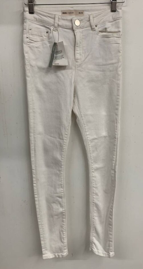 Asos Brand New Skinny Jeans White Size: 8