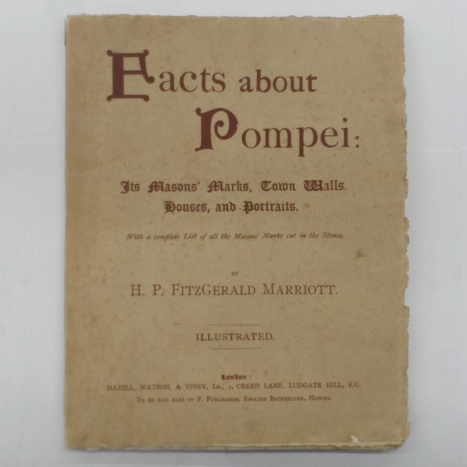Facts About Pompei - Its Masons' Marks, Town Walls, Houses, And Portraits