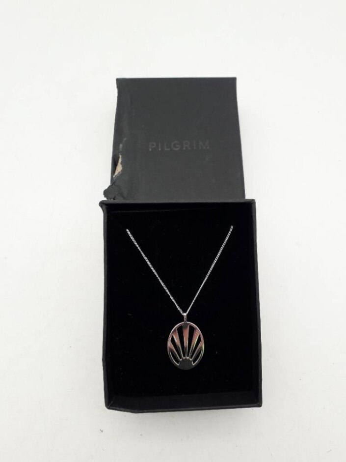 Pilgrim Necklace 39.5-48cm Silver Tone
