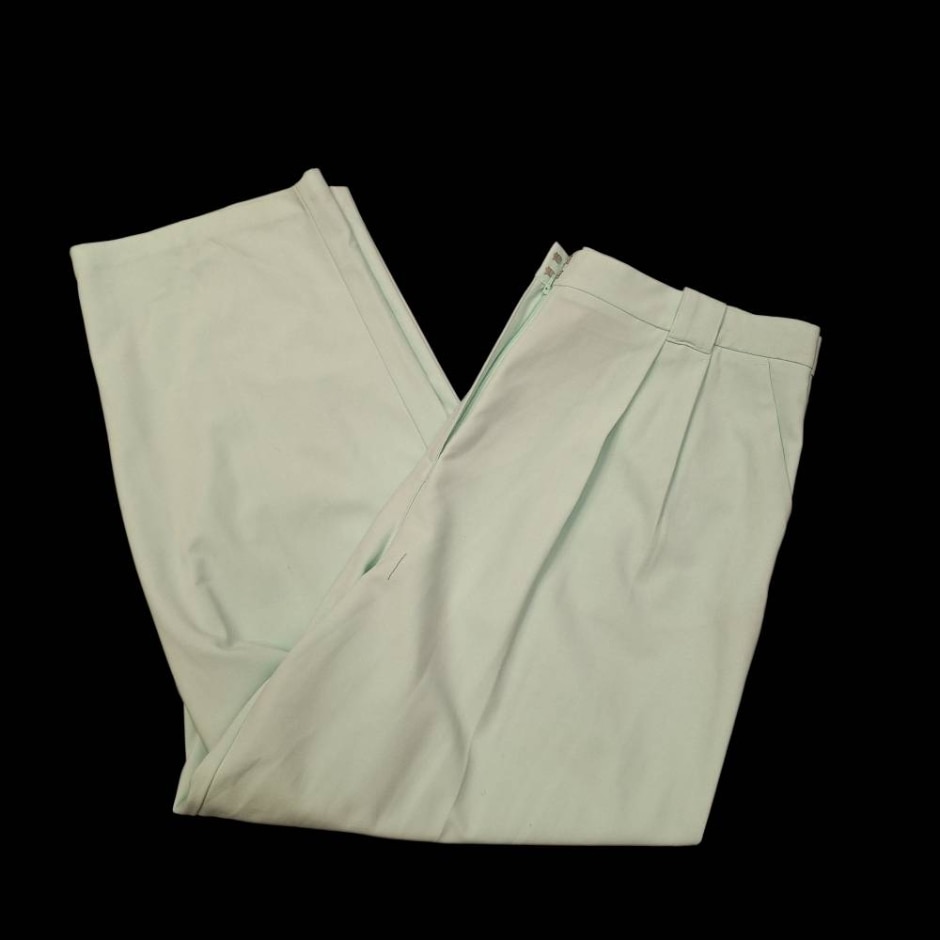 M&s Marks & Spencer Trousers Green Size: 18