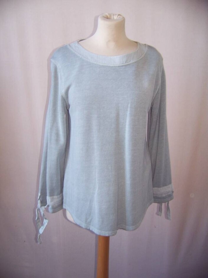 Wrap Hemp/cotton Jumper Blue Size: 6