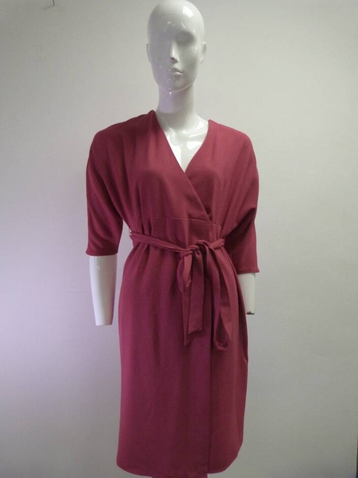 Topshop 3/4 Length Sleeved Dress Pink Size: 8
